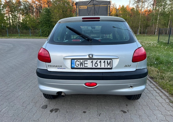 Peugeot 206 cena 4500 przebieg: 148760, rok produkcji 2002 z Jelcz-Laskowice małe 79